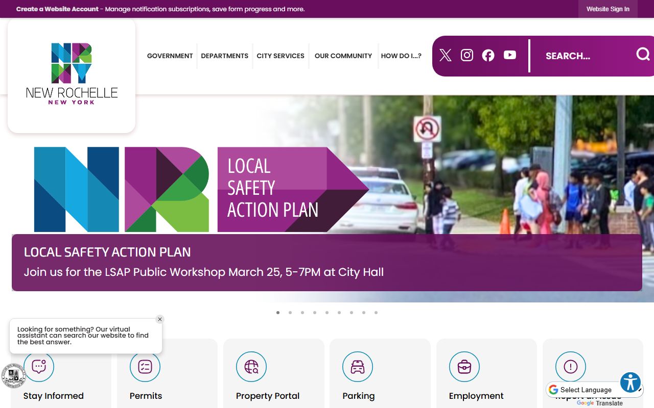 New Rochelle inmate population police department community services