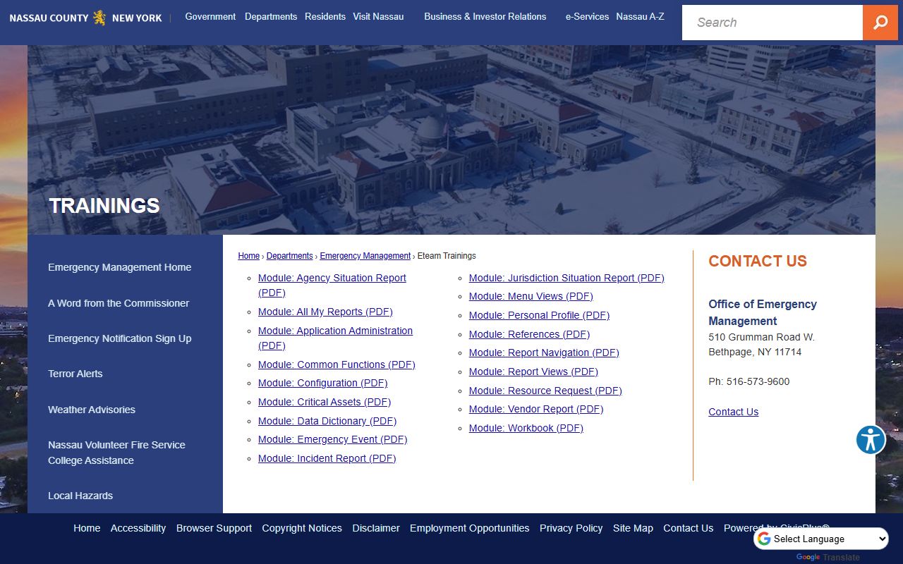 North Hempstead inmate population housed at Nassau County Correctional Center