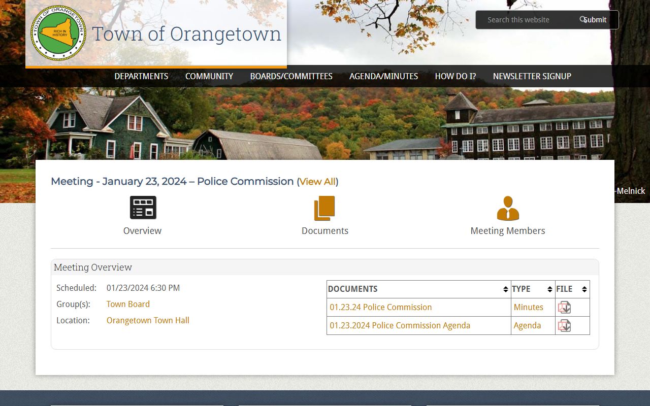 Orangetown inmate population police commission meets monthly for oversight