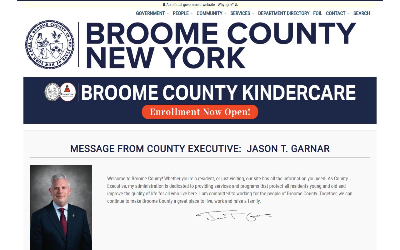 Broome County inmate population facility in south-central New York