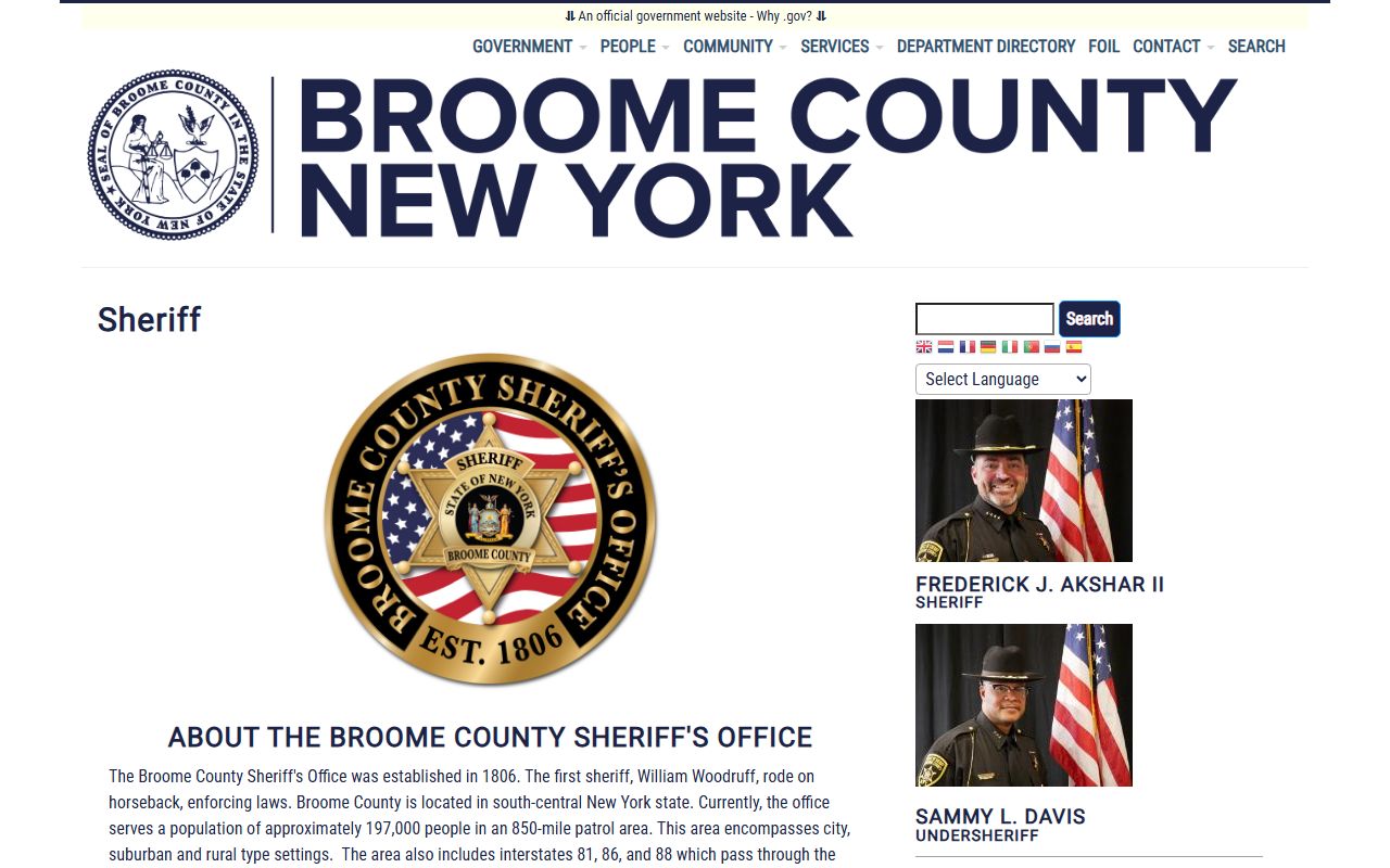 Broome County inmate population managed by sheriff's office