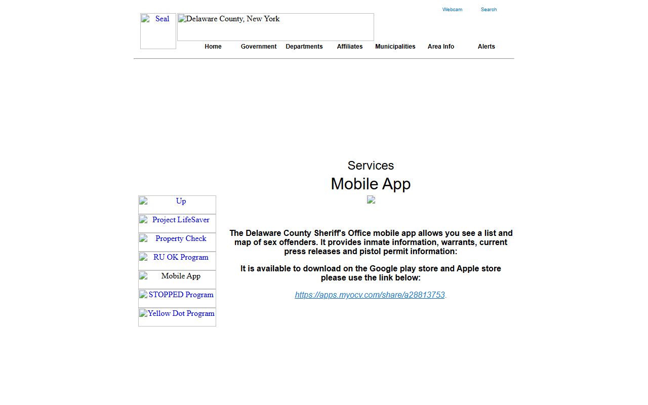 Delaware County inmate population managed by sheriff's office in Delhi