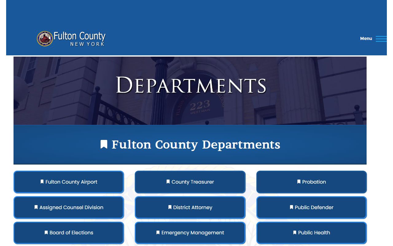 Fulton County inmate population through county departments page