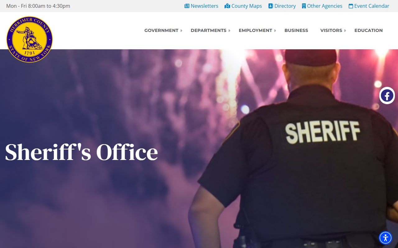 Herkimer County inmate population through Sheriff Scott Scherer's office