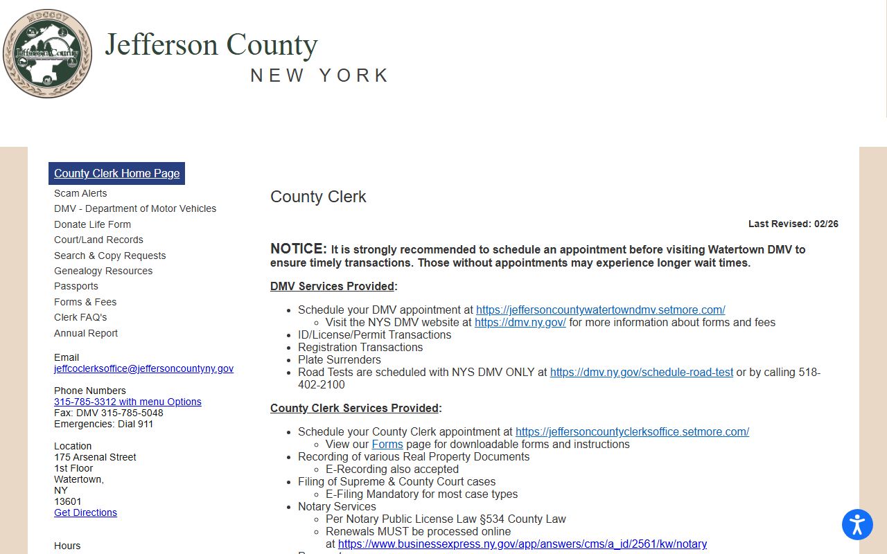Jefferson County inmate population records through County Clerk Gizelle J. Meeks