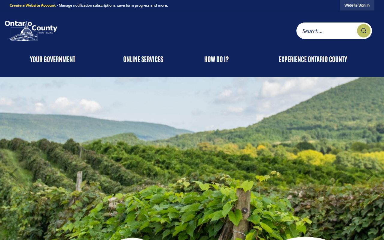 Ontario County inmate population county information in the Finger Lakes region