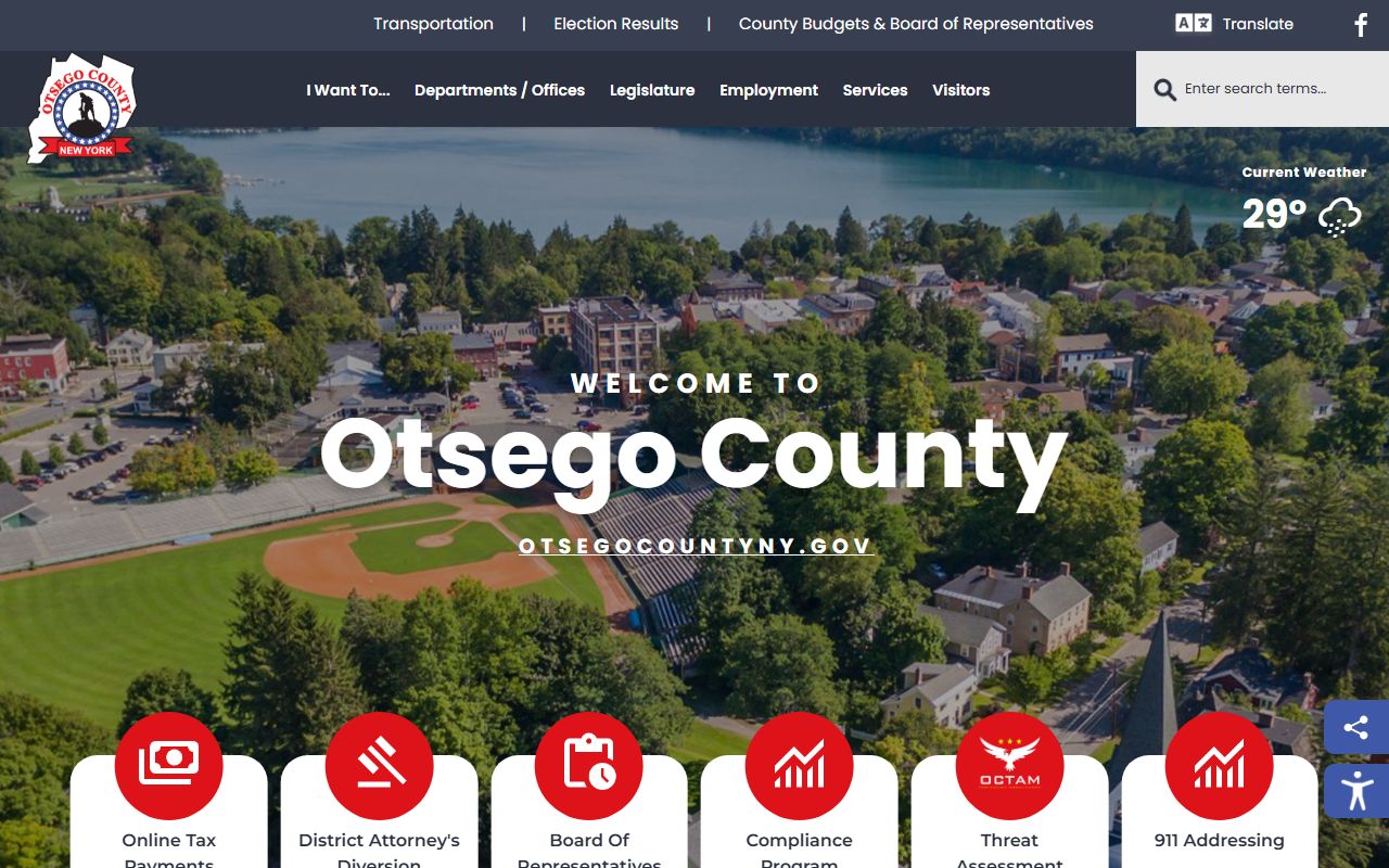 Otsego County inmate population county information in the Leatherstocking region