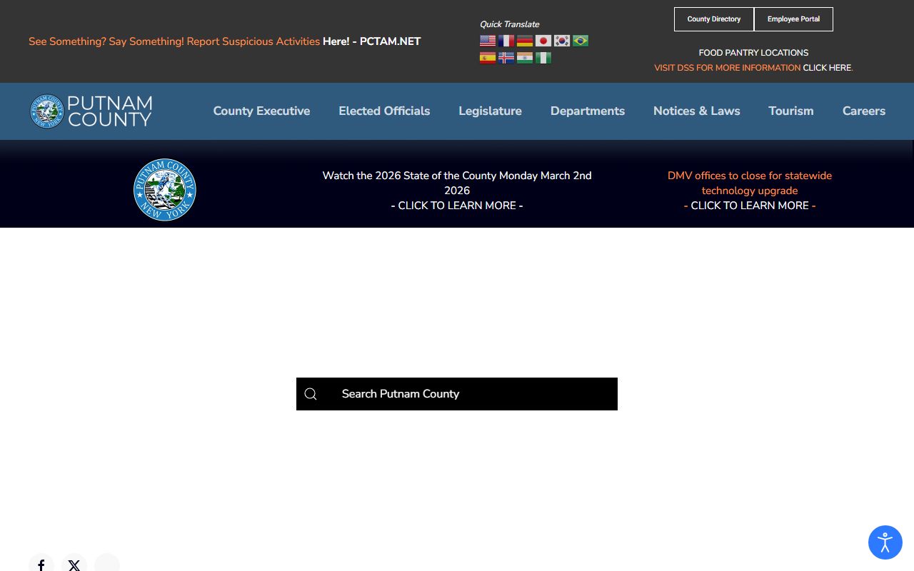 Putnam County inmate population data and oversight information