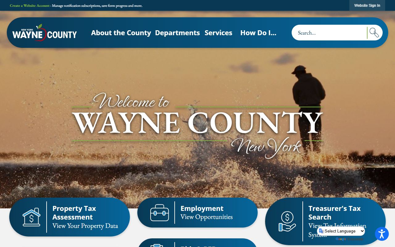 Wayne County inmate population and government structure information