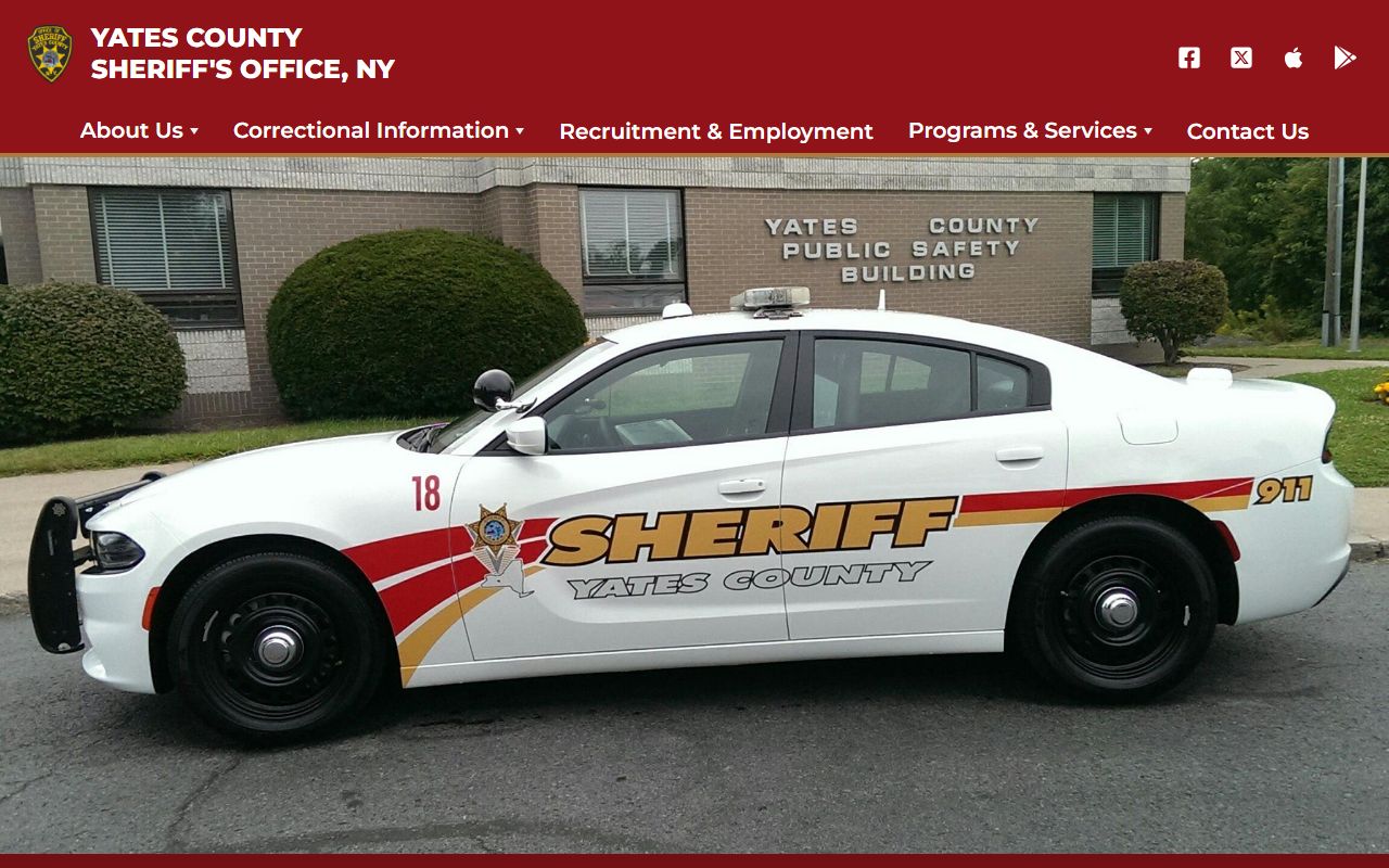 Yates County inmate population and sheriff mission statement